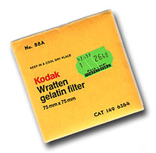 Kodak IR transmission filters